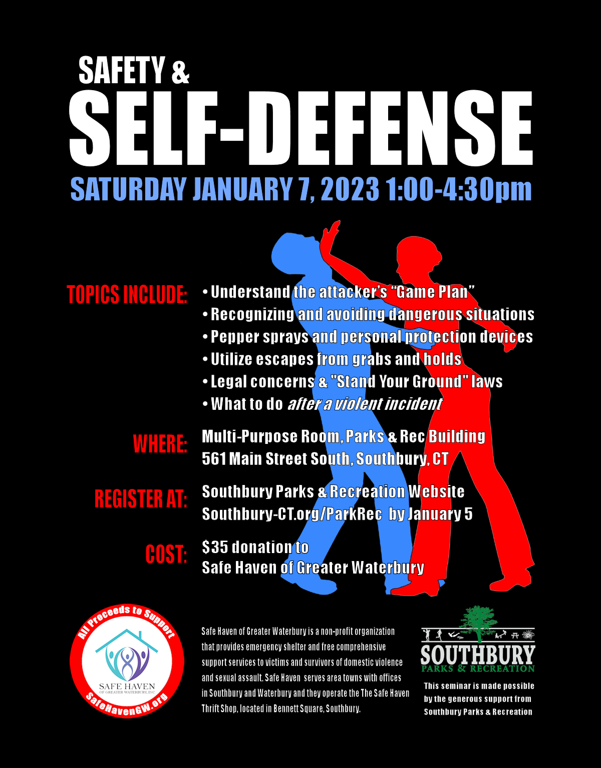 Safety & Self-Defense Seminar Raises Money For Shelter